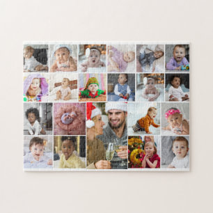 Ontwerp je eigen 21 fotocollage legpuzzel