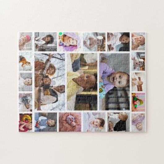Ontwerp je eigen 21 fotocollage legpuzzel (Horizontaal)