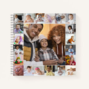 Ontwerp je eigen 21 fotocollage notitieboek