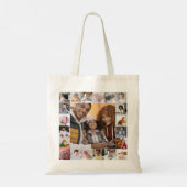 Ontwerp je eigen 21 fotocollage tote bag (Achterkant)
