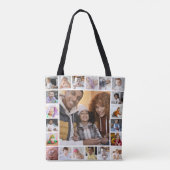 Ontwerp je eigen 21 fotocollage tote bag (Achterkant)