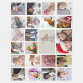 Ontwerp je eigen 22 fotocollage fleece deken (Voorkant)