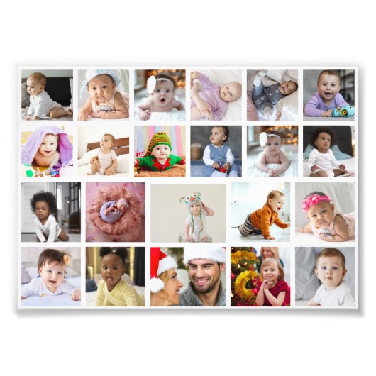 Ontwerp je eigen 22 fotocollage foto afdruk (Voorkant)