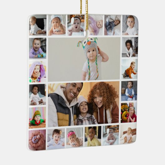 Ontwerp je eigen 22 fotocollage keramisch ornament (Rechts)