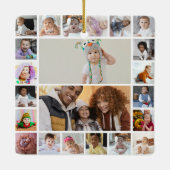 Ontwerp je eigen 22 fotocollage keramisch ornament (Achterkant)