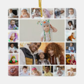 Ontwerp je eigen 22 fotocollage keramisch ornament (Voorkant)