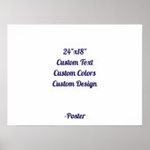 Ontwerp Je Eigen 24"x18" Mat Poster (Voorkant)