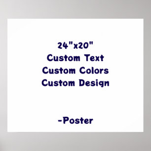 Ontwerp Je Eigen 24"x20" Mat Poster