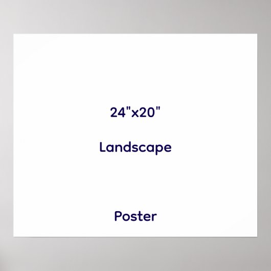 Ontwerp je eigen 24"x20" poster (Voorkant)