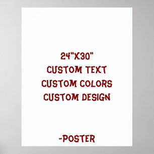 Ontwerp Je Eigen 24"x30" Mat Poster