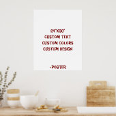 Ontwerp Je Eigen 24"x30" Mat Poster (Keuken)