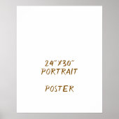 Ontwerp Je Eigen 24"x30" Poster (Voorkant)