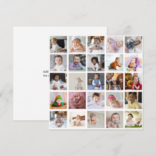 Ontwerp je eigen 25 fotocollage (Voorkant / Achterkant)