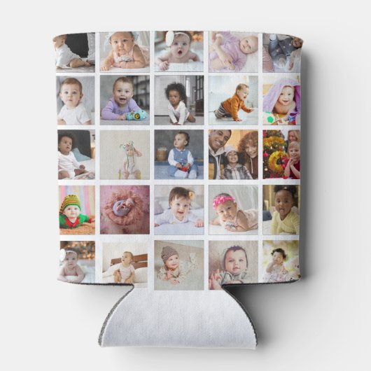 Ontwerp je eigen 25 fotocollage blikjeskoeler (Achterkant)