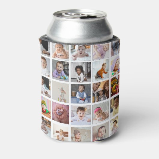 Ontwerp je eigen 25 fotocollage blikjeskoeler (Blikje Achterkant)