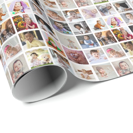 Ontwerp je eigen 25 fotocollage cadeaupapier (Rol Hoek)