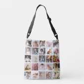 Ontwerp je eigen 25 fotocollage crossbody tas (Achterkant)