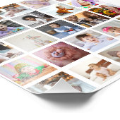 Ontwerp je eigen 25 fotocollage foto afdruk (Hoek)