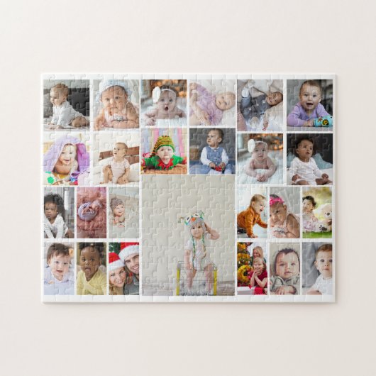 Ontwerp je eigen 25 fotocollage legpuzzel (Horizontaal)