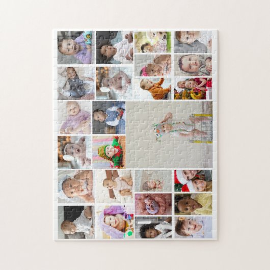 Ontwerp je eigen 25 fotocollage legpuzzel (Verticaal)