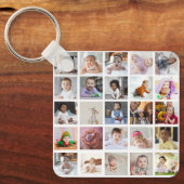 Ontwerp je eigen 25 fotocollage sleutelhanger (Voorkant)