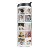 Ontwerp je eigen 25 fotocollage thermosbeker (Gedraaid links)