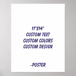 Ontwerp je eigen 28x35,5 matte poster
