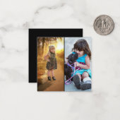 Ontwerp je eigen 2 foto collage notitiekaartje (Voorkant / Achterkant in situ)