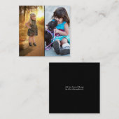 Ontwerp je eigen 2 foto collage notitiekaartje (Voorkant / Achterkant)