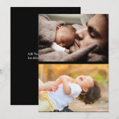 Ontwerp Je Eigen 2 Foto Collage Notitiekaartje (Voorkant / Achterkant)