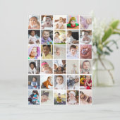 Ontwerp Je Eigen 30 Foto Collage Feestdagenkaart (Staand voorkant)