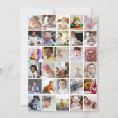 Ontwerp Je Eigen 30 Foto Collage Notitiekaartje (Voorkant)