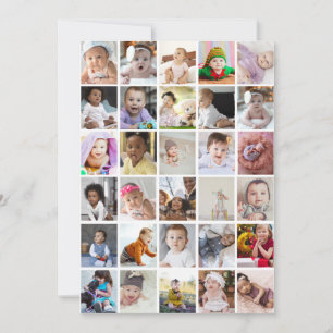 Ontwerp Je Eigen 30 Foto Collage Notitiekaartje