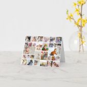 Ontwerp Je Eigen 30 Foto Collage Poster Kaart (Gele Bloem)
