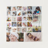 Ontwerp Je Eigen 30 Foto Collage Wandkleed (Voorkant)