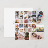 Ontwerp je eigen 30 fotocollage aankondiging (Voorkant / Achterkant)