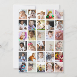 Ontwerp je eigen 30 fotocollage aankondiging