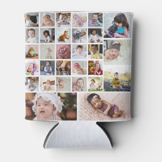 Ontwerp je eigen 30 fotocollage blikjeskoeler (Voorkant)