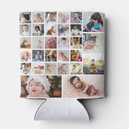 Ontwerp je eigen 30 fotocollage blikjeskoeler (Achterkant)