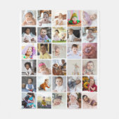 Ontwerp je eigen 30 fotocollage fleece deken (Voorkant)