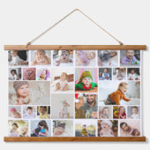 Ontwerp je eigen 30 fotocollage hangend wandkleed (Voorkant)