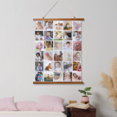 Ontwerp je eigen 30 fotocollage hangend wandkleed (Slaapkamer)