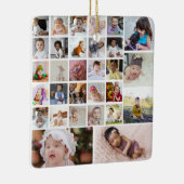 Ontwerp je eigen 30 fotocollage keramisch ornament (Rechts)