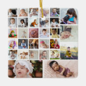 Ontwerp je eigen 30 fotocollage keramisch ornament (Voorkant)