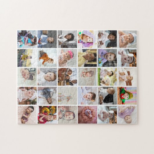 Ontwerp je eigen 30 fotocollage legpuzzel (Horizontaal)