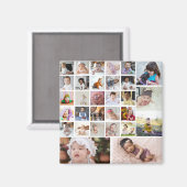 Ontwerp je eigen 30 fotocollage magneet (Voorkant / Achterkant)