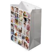 Ontwerp je eigen 30 fotocollage medium cadeauzakje (Achterkant Gekanteld)