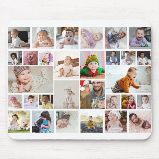 Ontwerp je eigen 30 fotocollage muismat (Voorkant)