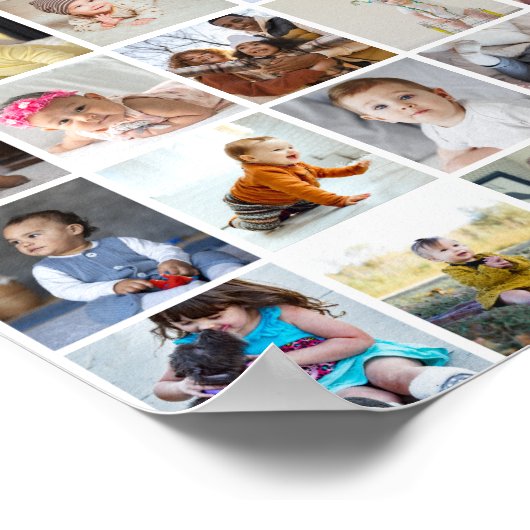 Ontwerp je eigen 30 fotocollage poster (Hoek)