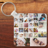 Ontwerp je eigen 30 fotocollage sleutelhanger (Voorkant)